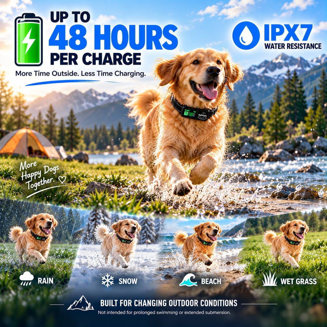 Wireless Dog Fence, GPS Dog Collar Fence System No Subscription