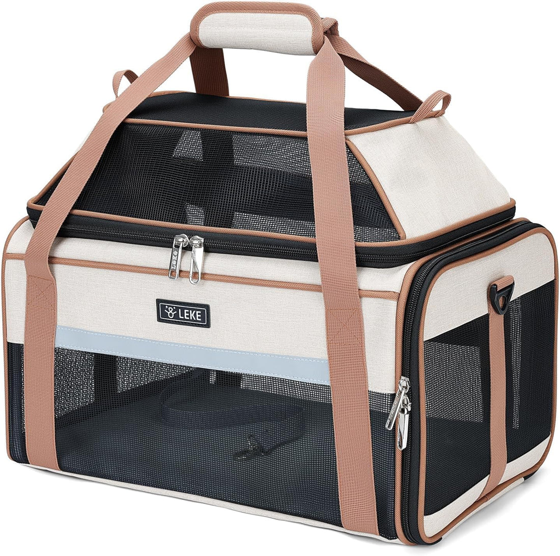 Lekereise Top-Expandable Pet Carrier 18x11x11Inch Delta American