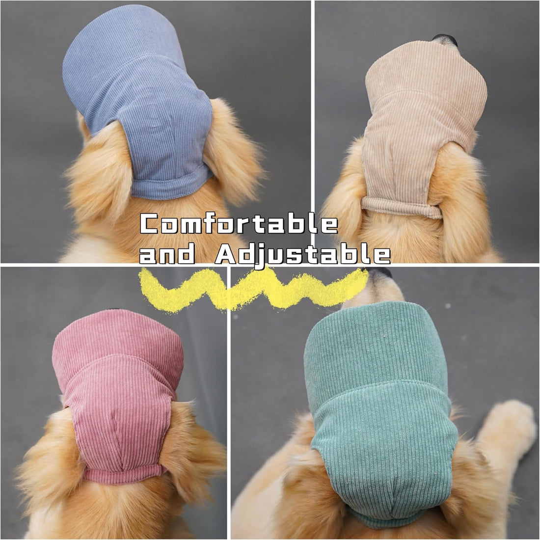 Dog Baseball Cap with Ear Holes,Breathable UV Protection Dog Sun
