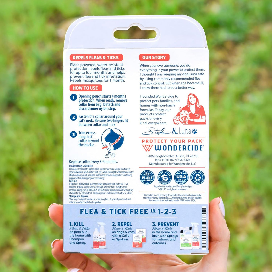 Wondercide Cat Collar - Flea & Tick Repellent