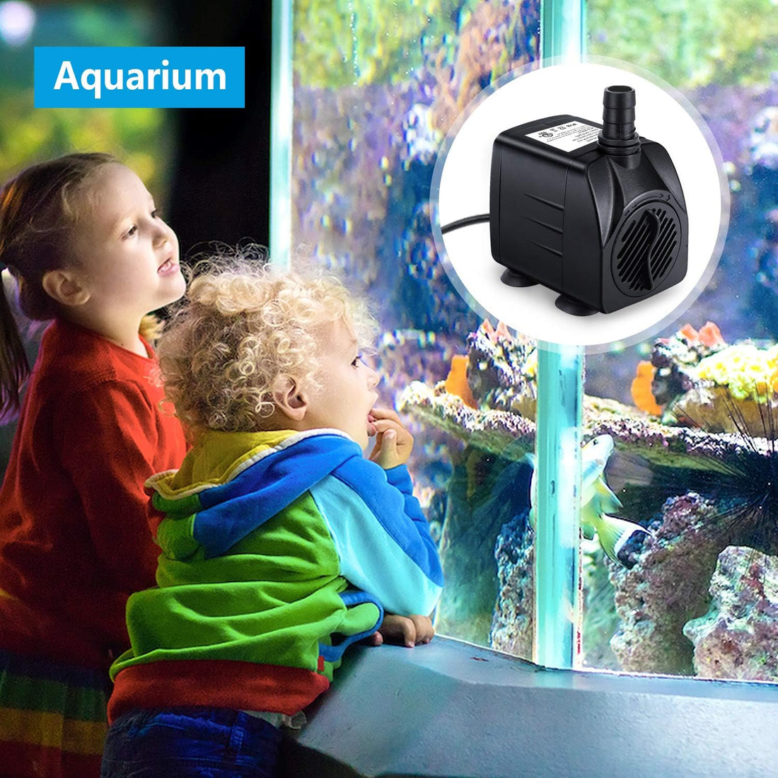 CWKJ Fountain, 2 Packs 220GPH Submersible Water Pump for Pond Aquarium