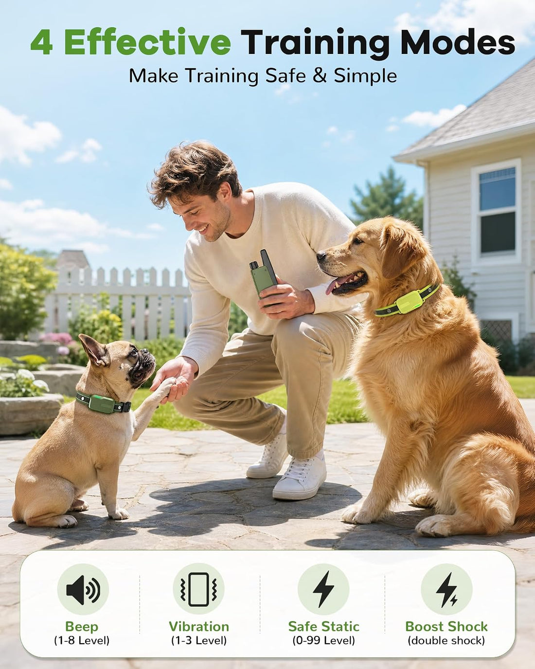 Shock Collar for Dogs 3 Pack - 4500FT Dog Training Collar with Remote