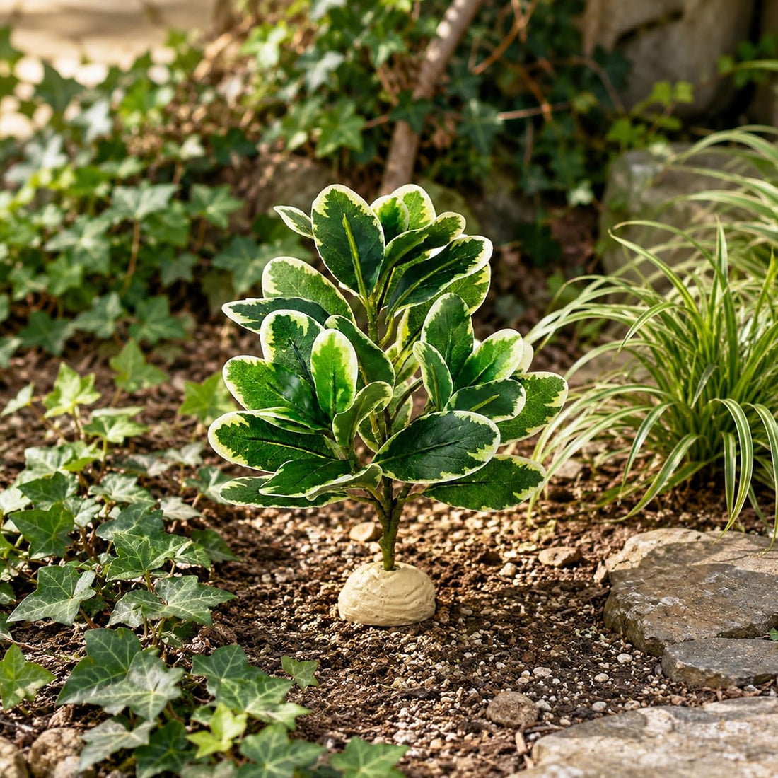 EupHHonycs Reptile Plants Artificial Leaves Reptile Tank Decorations