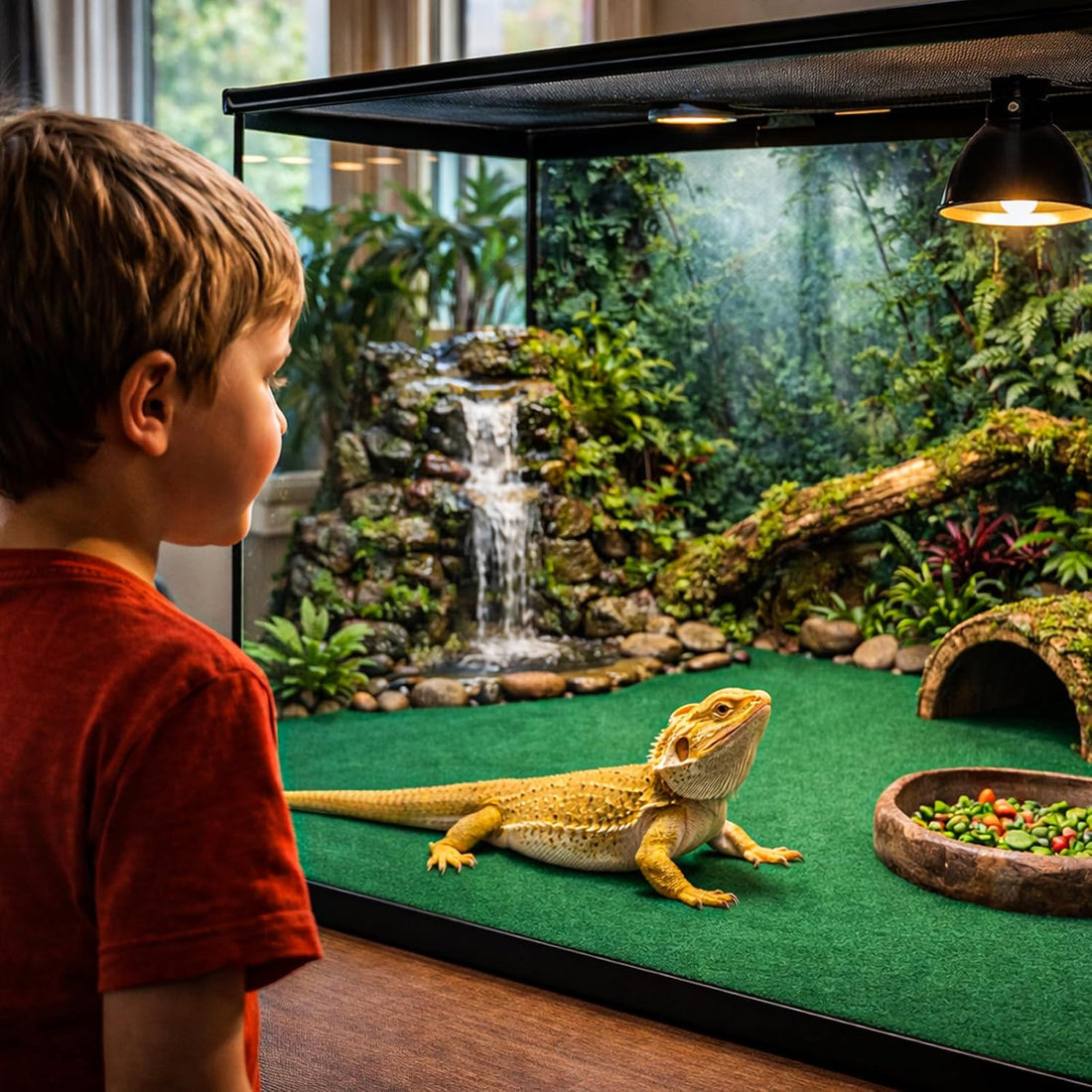 Mechpia 47" x 24" Large Reptile Carpet Terrarium Liner Bedding