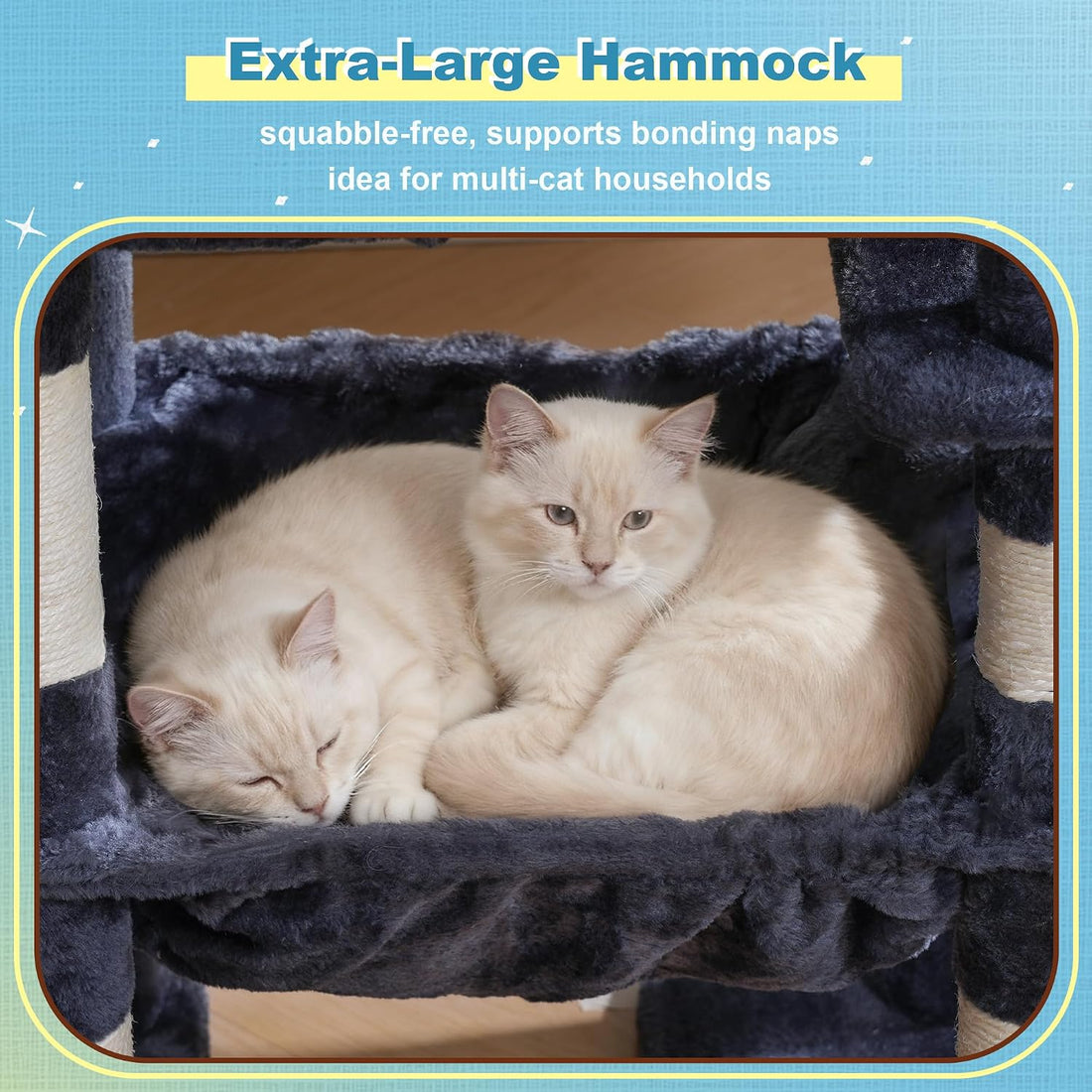 Hey-brother Cat Tree Tower with 3 Condos