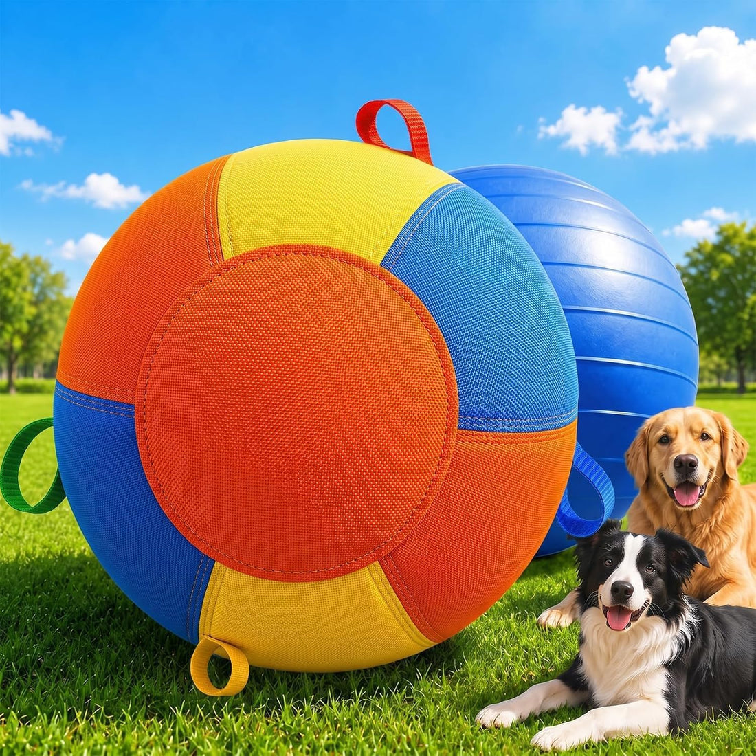 18-Inch Herding Ball for Dogs, Thick Cover for Rough Play
