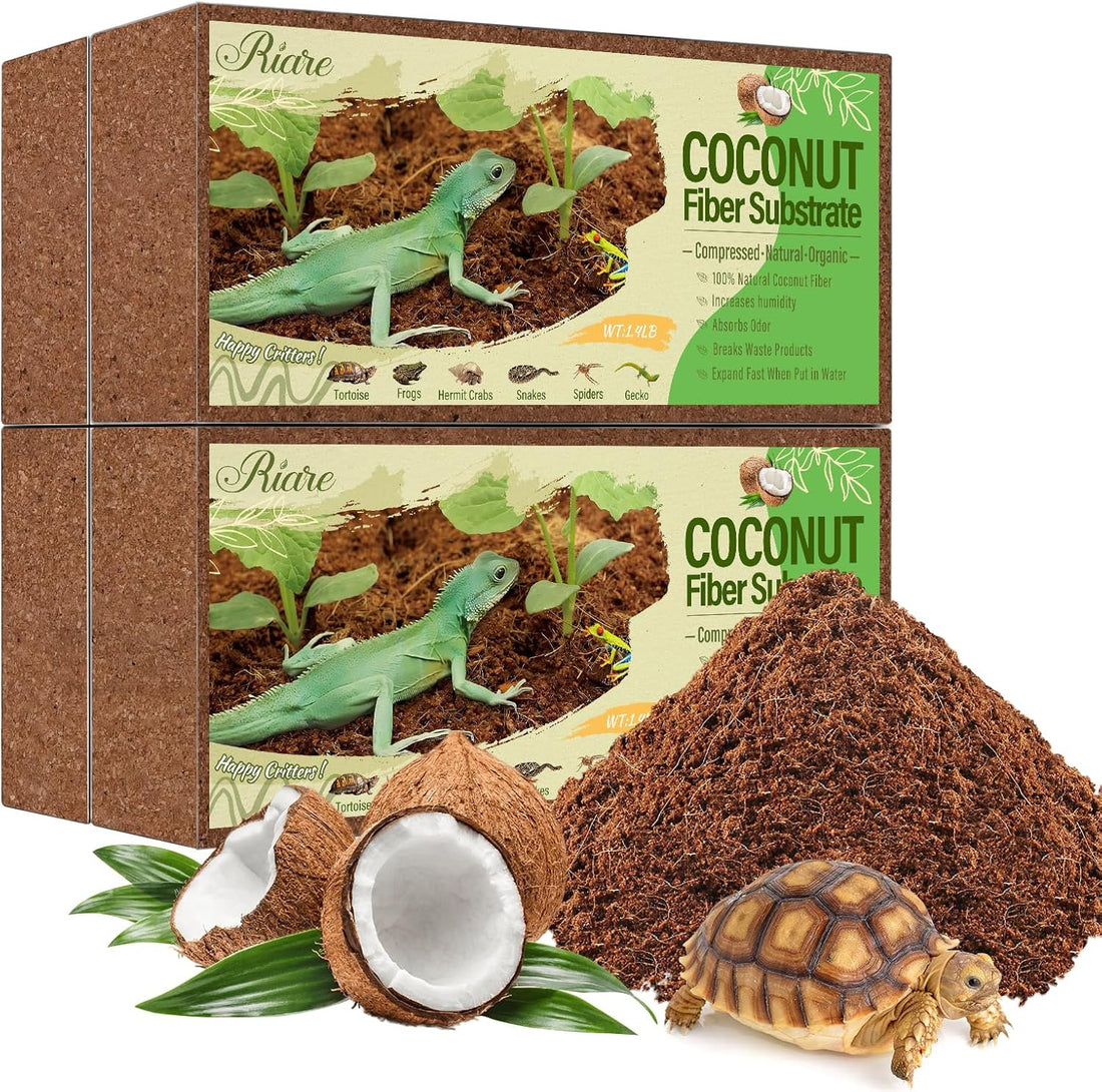 Riare 2 Pack Natural Coconut Fiber Substrate
