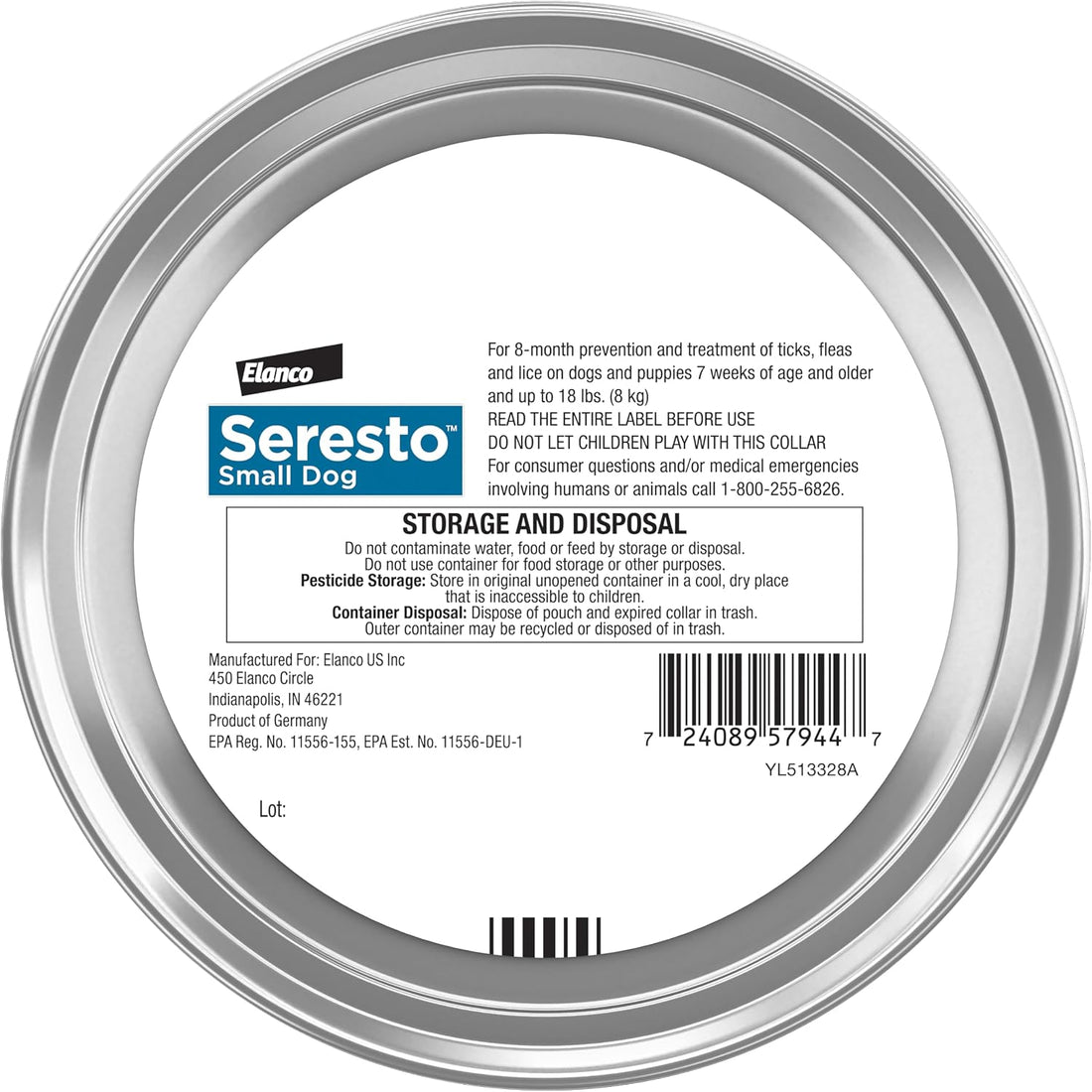 Seresto Small Dog Vet-Recommended Flea & Tick Treatment & Prevention