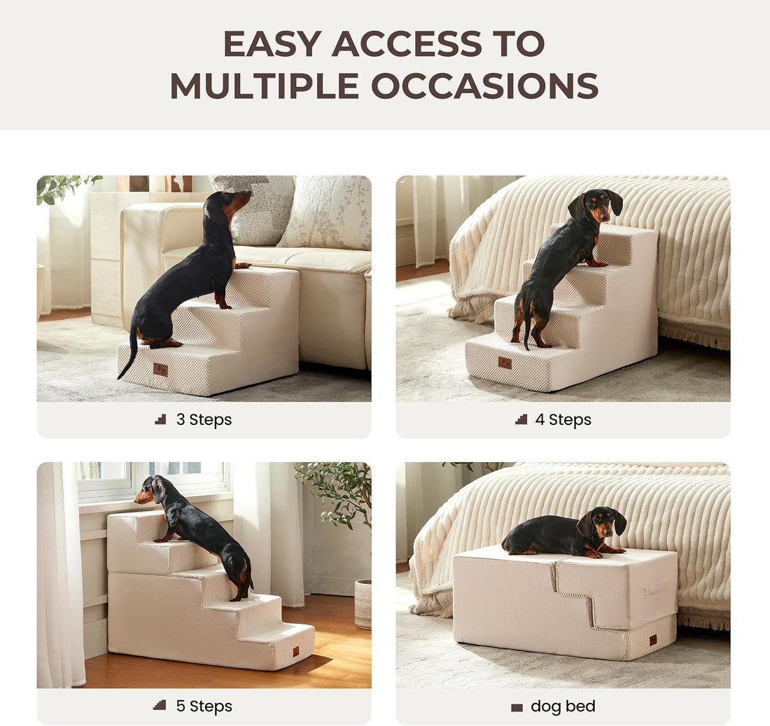 Dog Stairs 3-Step 13.5” H for Bed and Couch