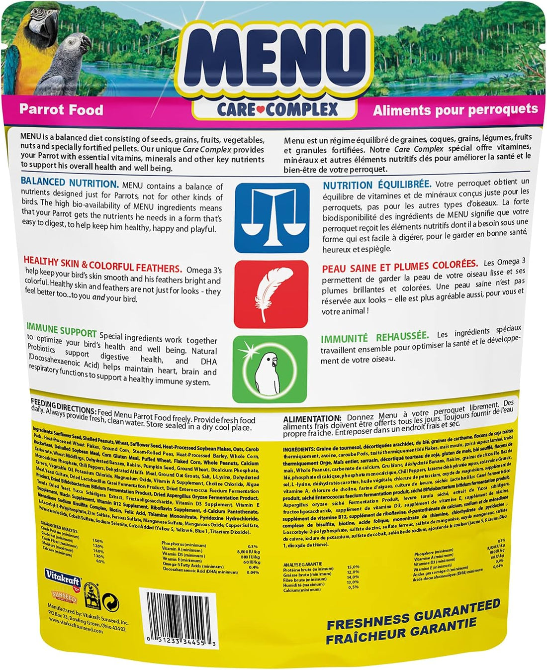 Vitakraft Menu Parrot Food 5 lb.