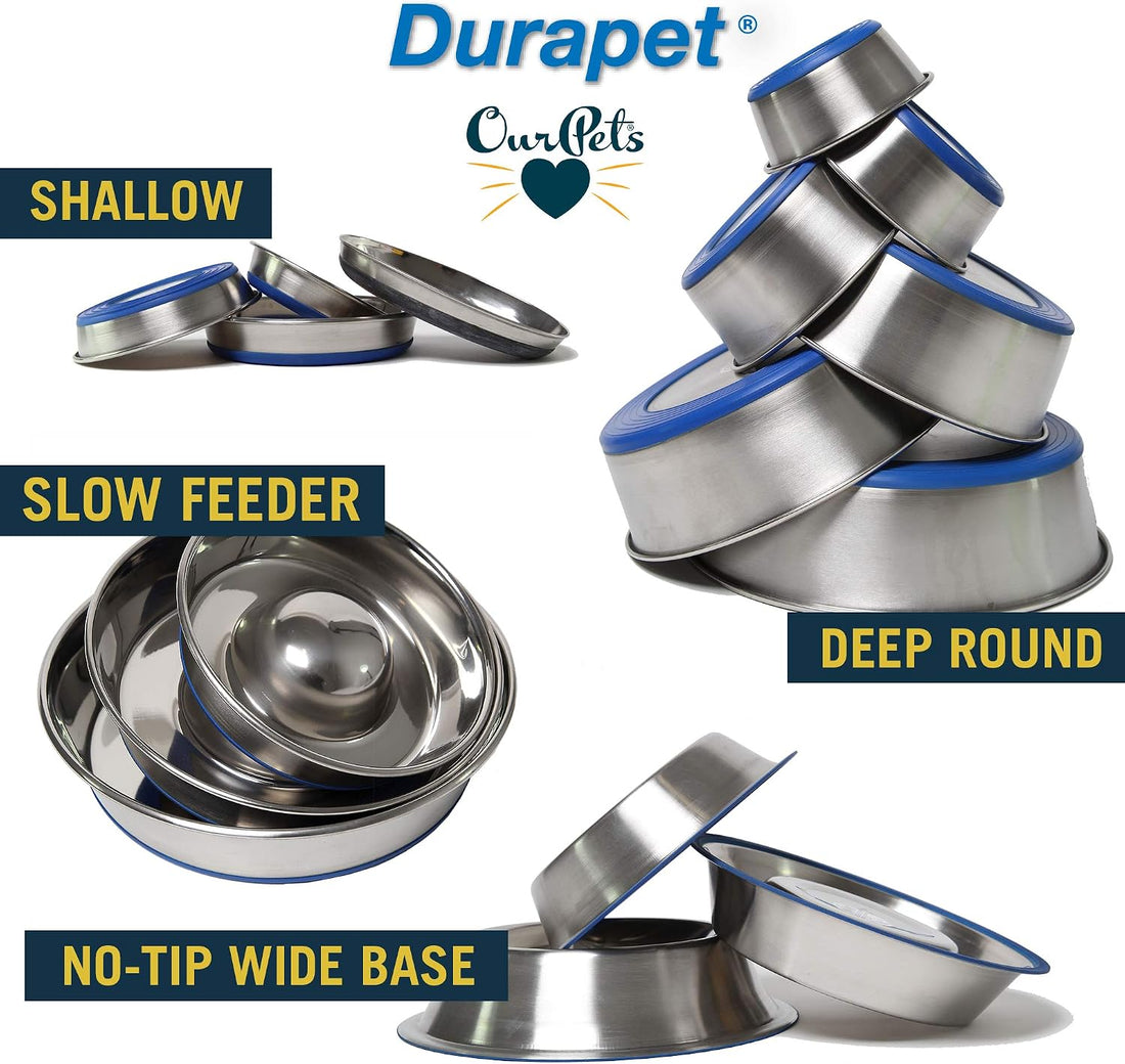 Our Pets DuraPet Stainless Steel Non-Slip Easy to Clean