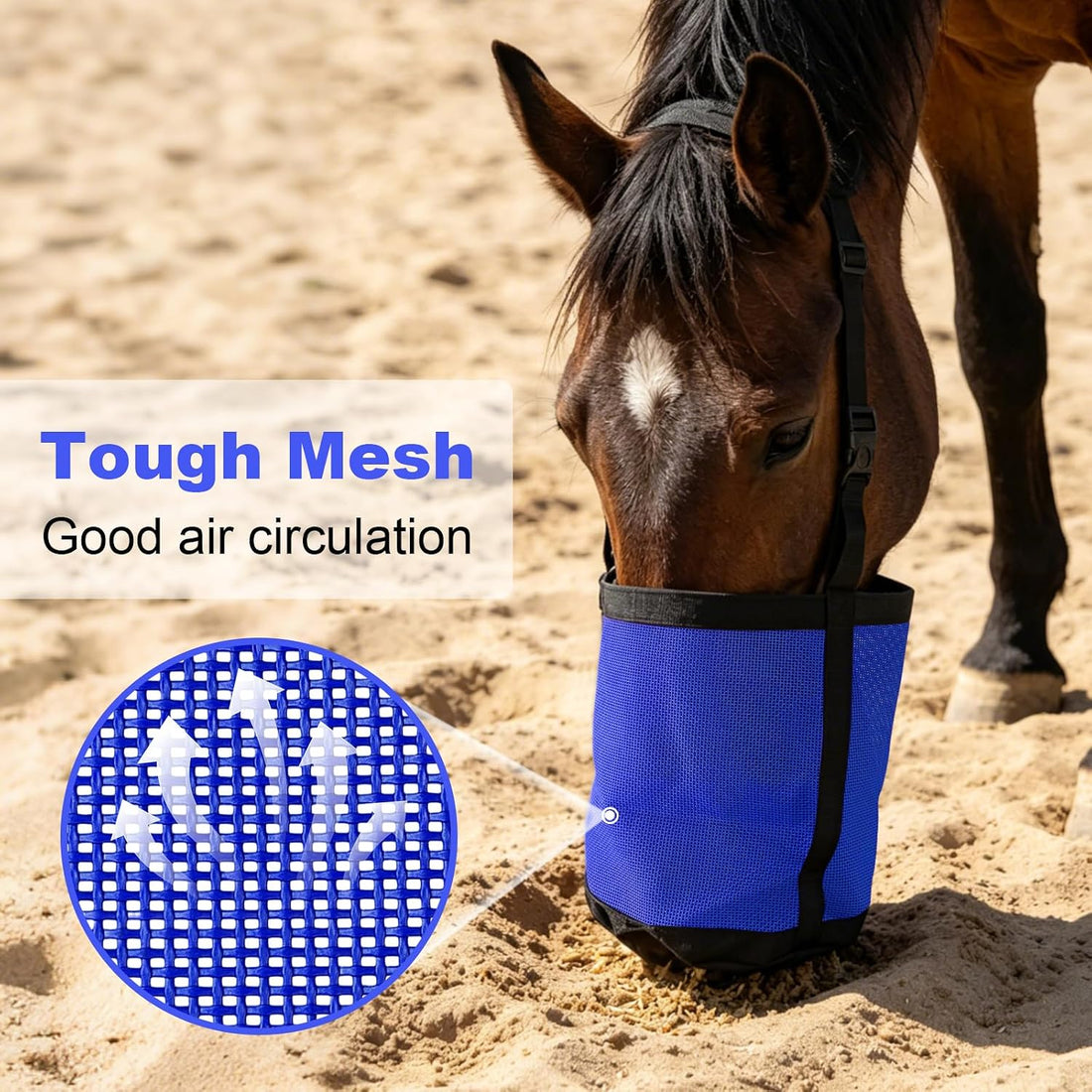 Horse Feed Bag for Grain Pack of 1