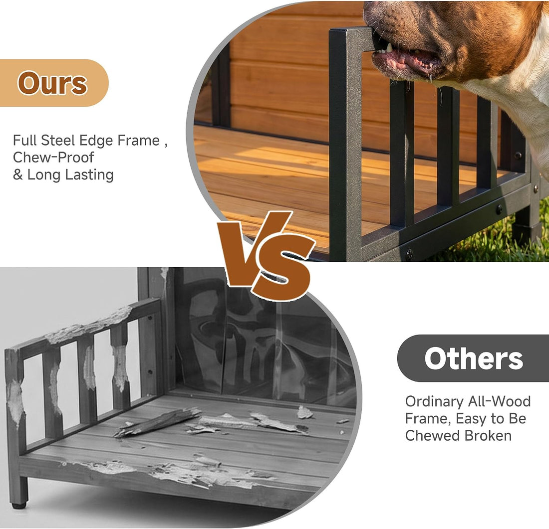 44" Anti-Chew Large Outdoor Dog House