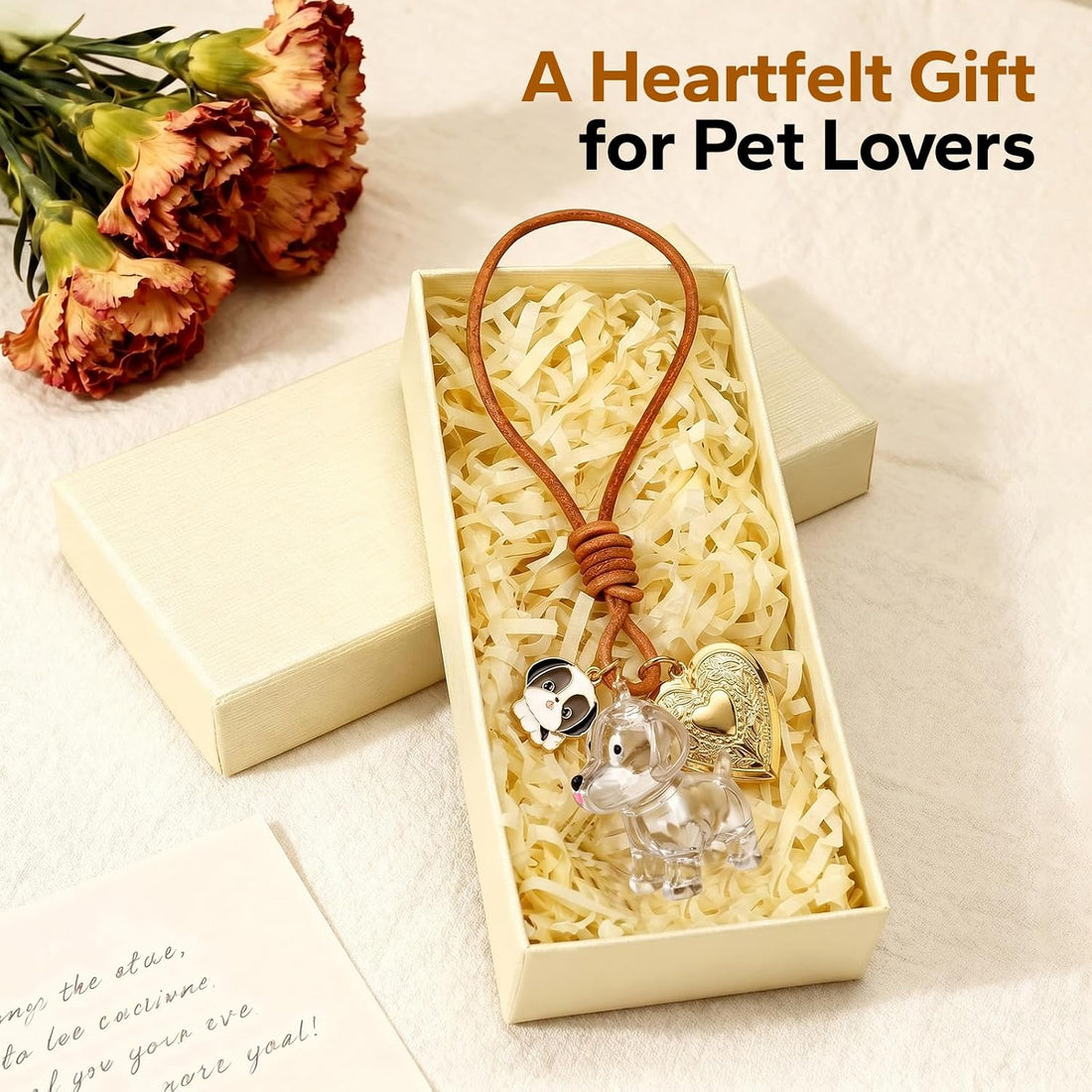 Shih Tzu Dog Hair Keychain, Pet Fur Keepsake, Dog Fur Keepsake