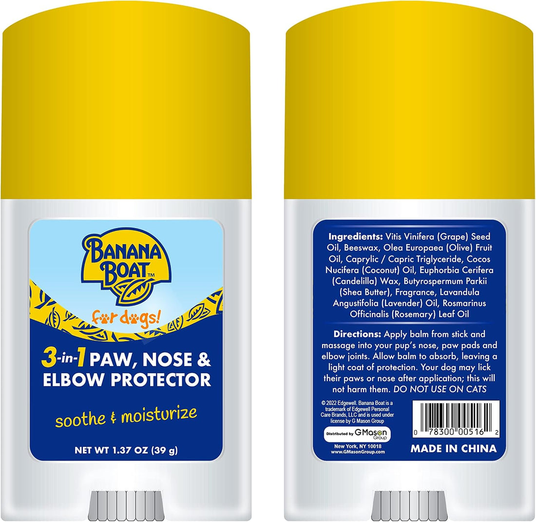 Banana Boat Nose, Paw & Elbow 3-in-1 Sun Balm Sun Protector for Dogs