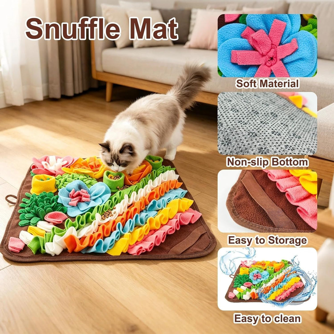 19.5" Large Snuffle Mat for Dogs - Dog Sniff Mat