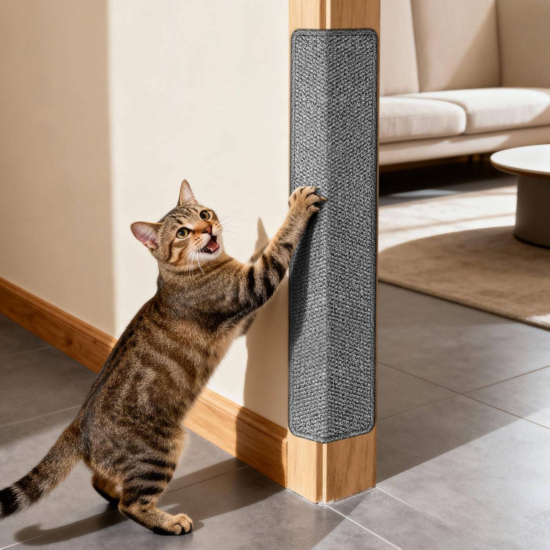 ENONCI Door Protector from Cat Scratching 19.6x7.8 Cat Wall Corner