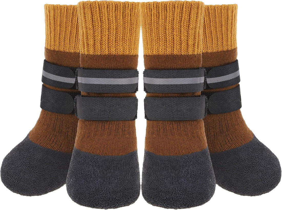KOOLTAIL Non Slip Dog Socks to Prevent Licking Paws for Hardwood