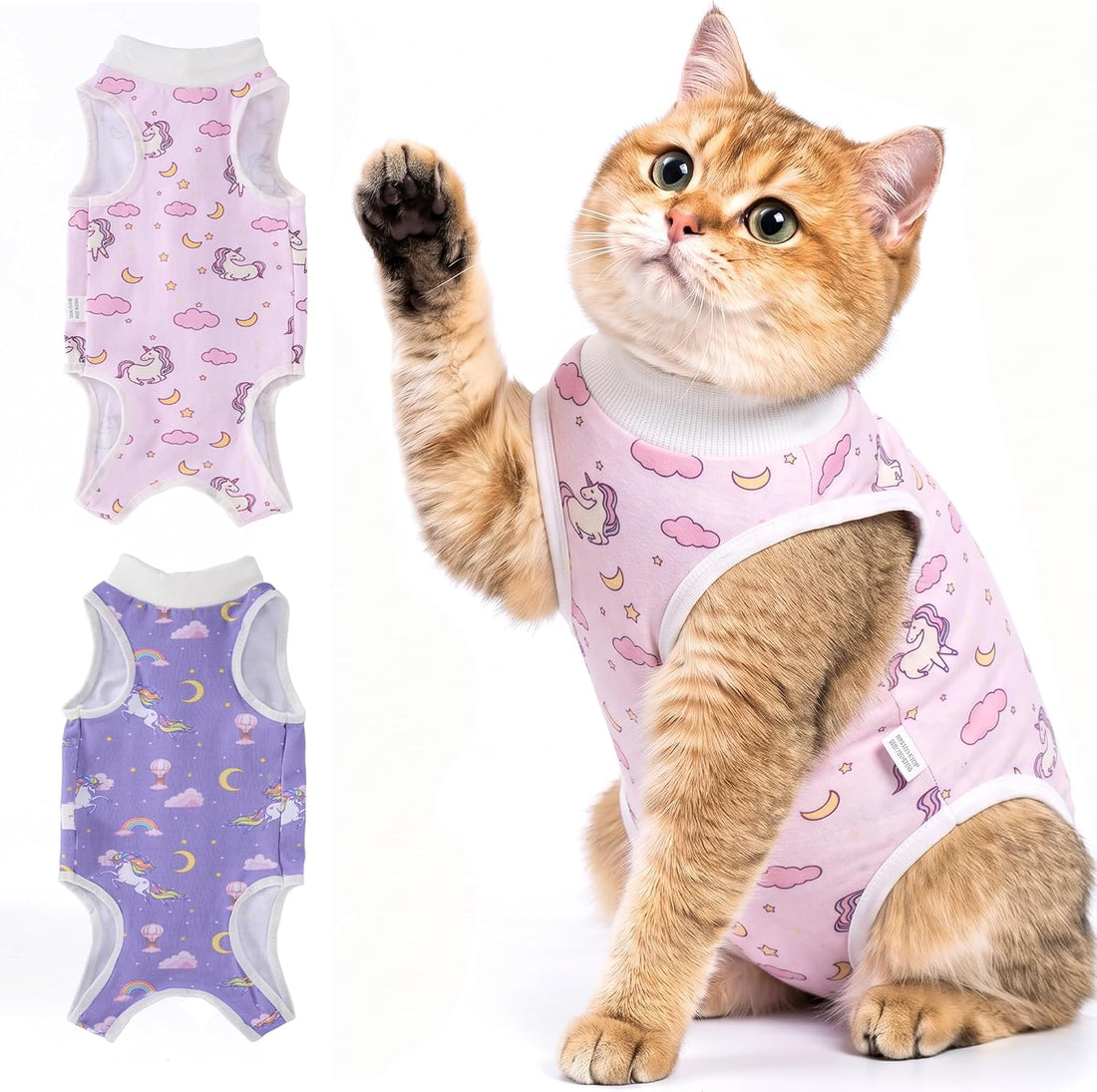 Avont 2-Pack Cat Recovery Suit for Spay Healing -Space M 2026 New