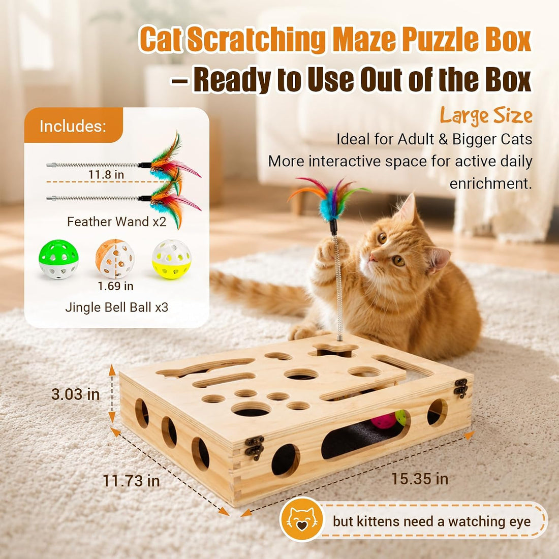 Cat Scratch Puzzle Enrichment Box