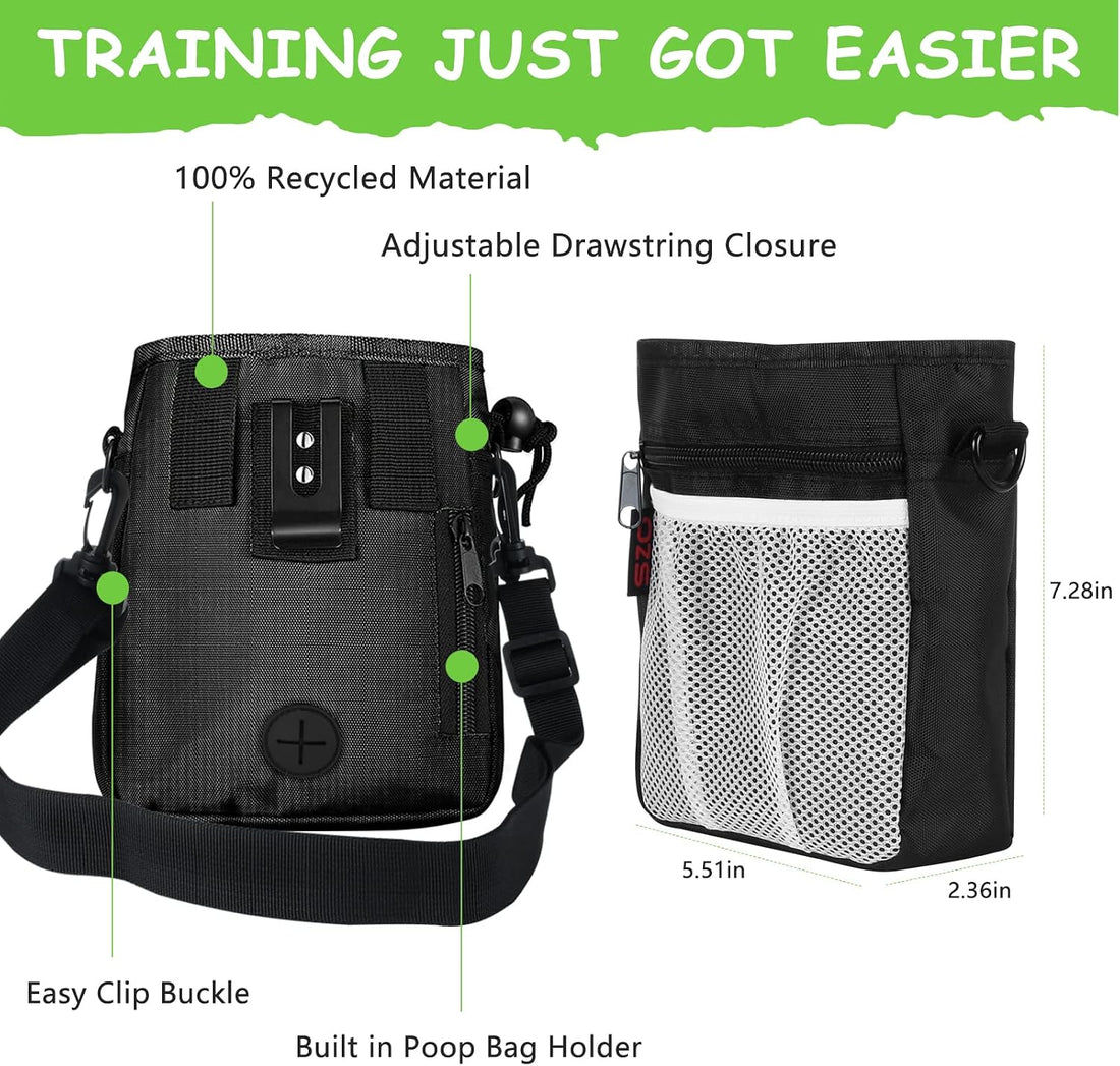 SZO Dog Treat Pouch - 3 Ways to Wear Treat Pouches for Pet Training