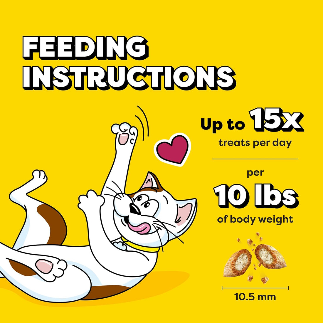 Temptations Indoor Care Crunchy Cat Treats, Chicken, 4.9 oz, 10 Pack