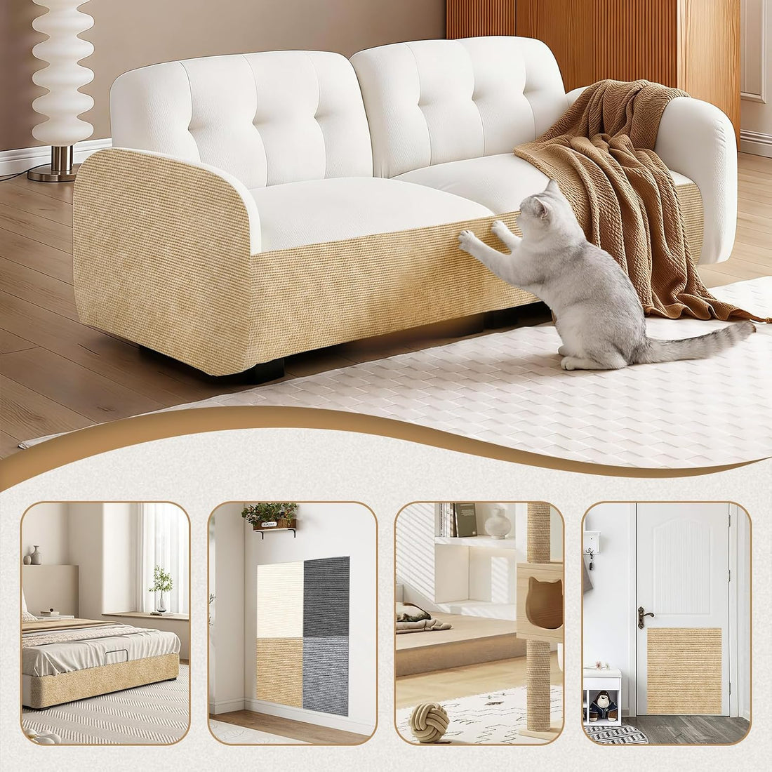 Heavy Duty Cat Scratch Furniture Protector