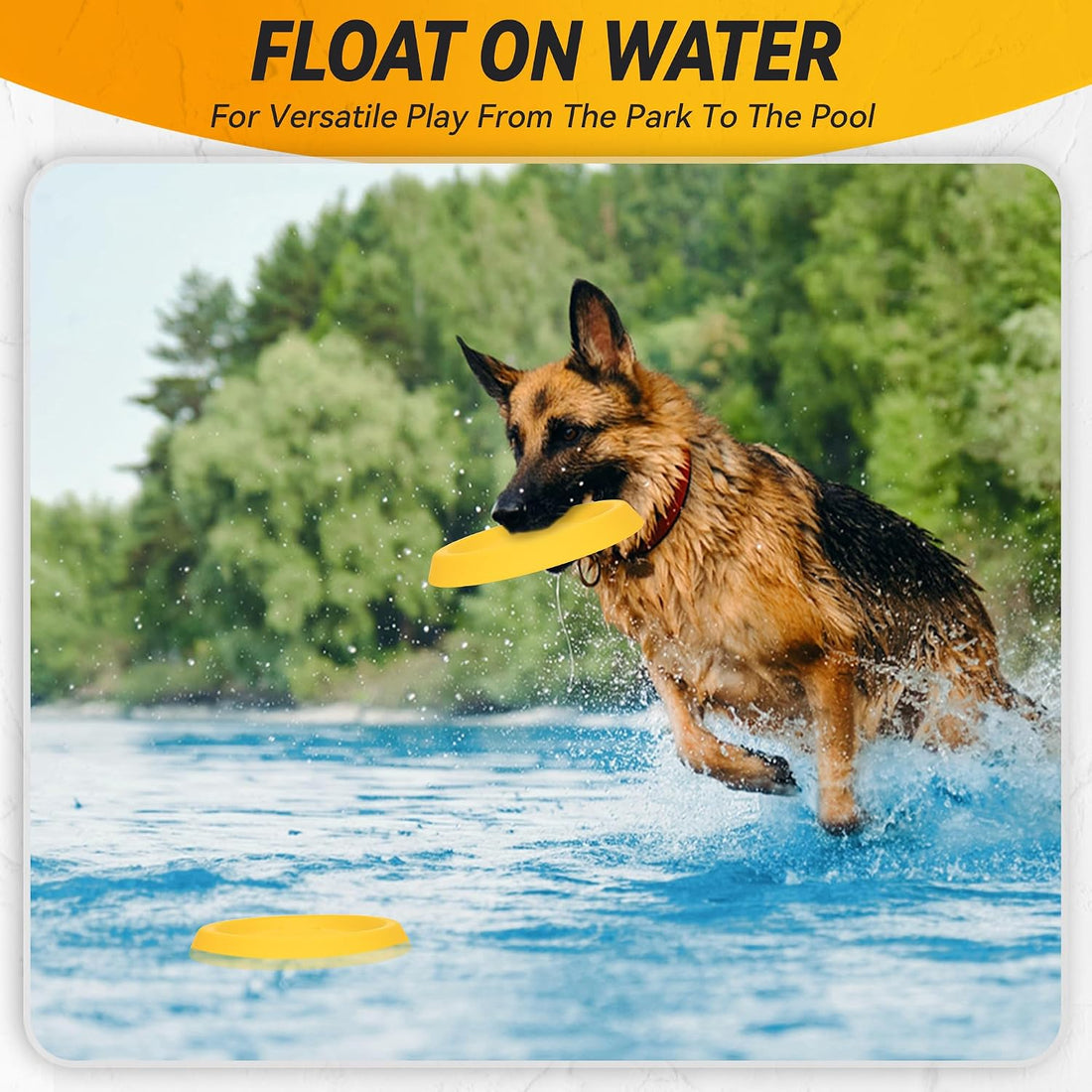 FUSOTO Dog Discs Toy, Durable Flying Discs for Throwing Catching