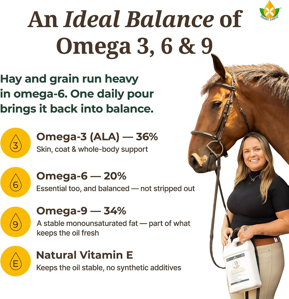 100% Pure Camelina Oil for Horses