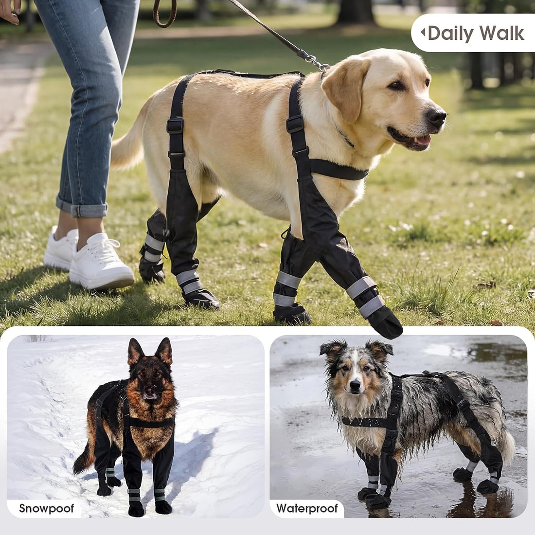 Dog Suspender Boots Waterproof