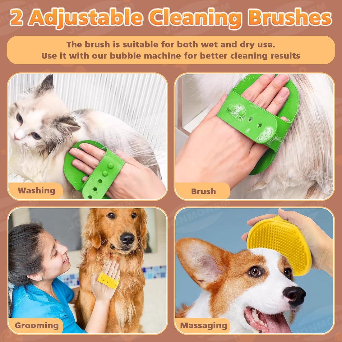 Dog Shampoo Foamer, Electric Dog Soap Dispenser