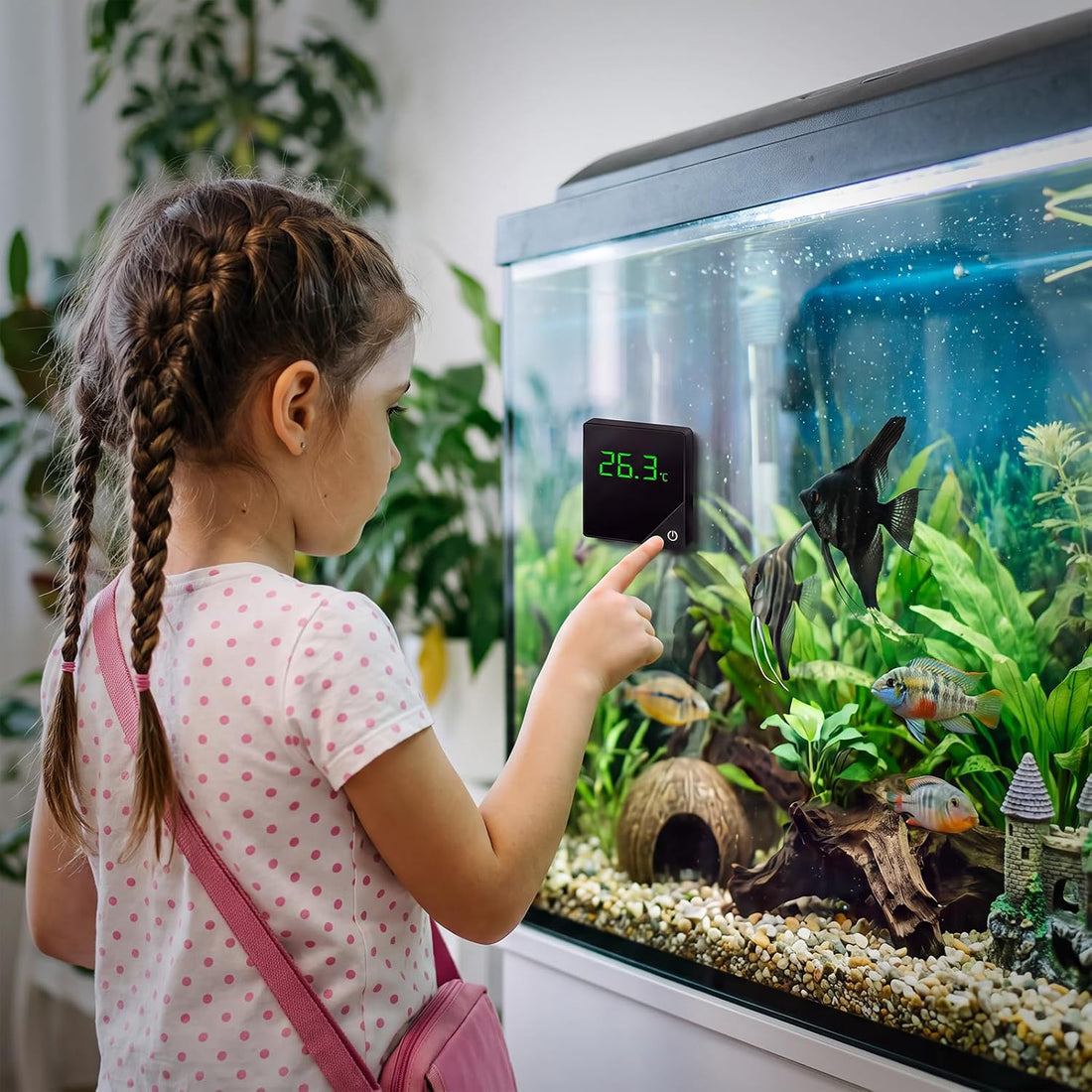 Fish Tank Thermometer, Digital Aquarium Thermometer