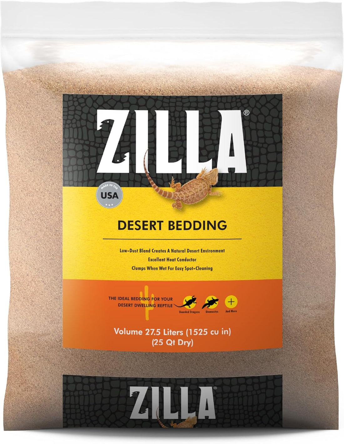 Zilla Desert Bedding Reptile Substrate for Bearded Dragon