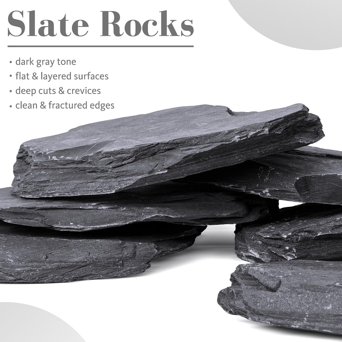 6.1-8.1 Inches Natural Slate Rock