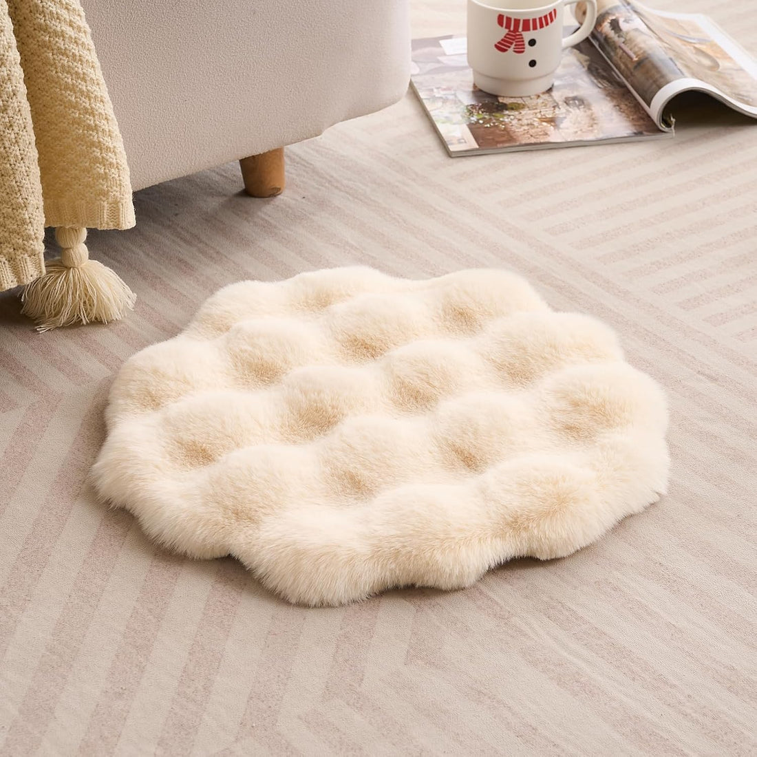 SHENGOCASE Faux Fur Pet Cushion Pad