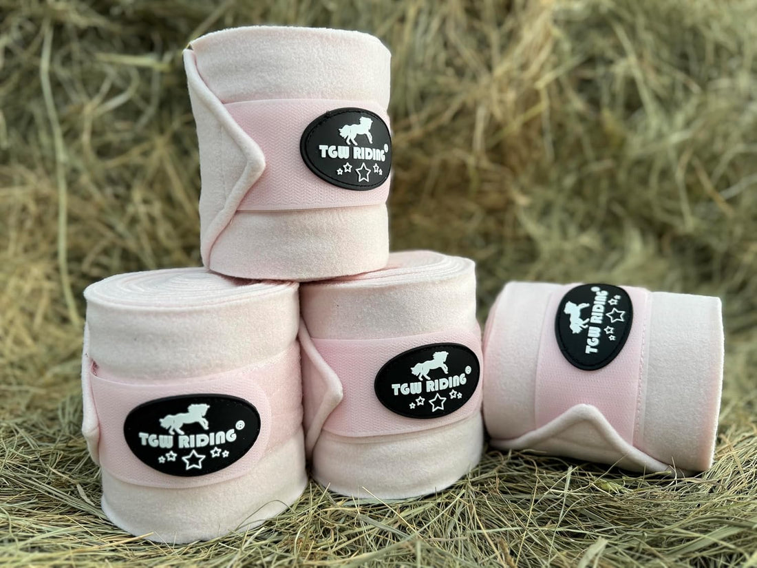 Horse Polo Leg Wraps, Horse Leg Wraps, Horse Fleece Bandages,4-Pack