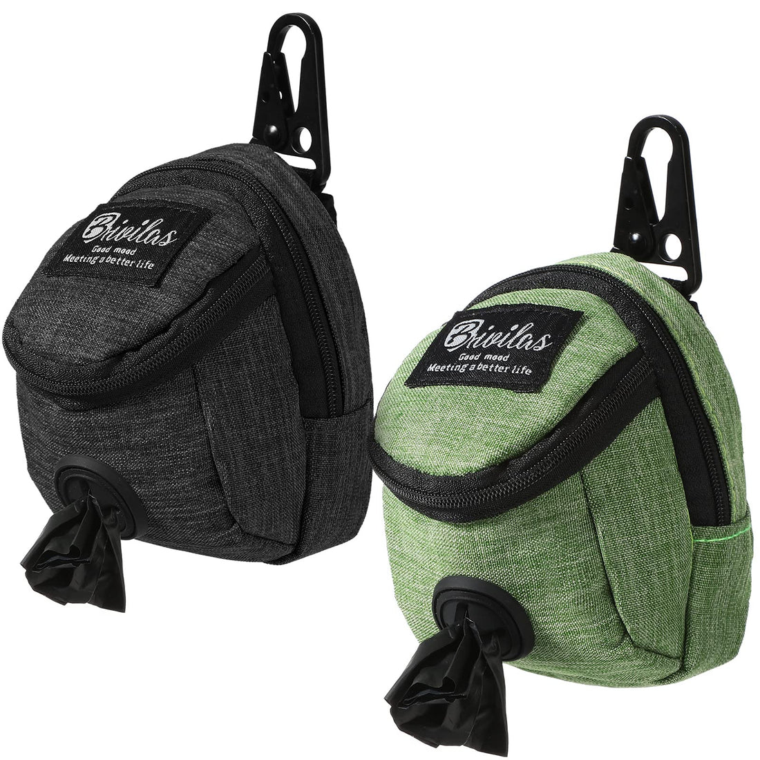 Talltalk 2 Pieces Dog Treat Pouch Pet Dog Poop Holder Dispenser