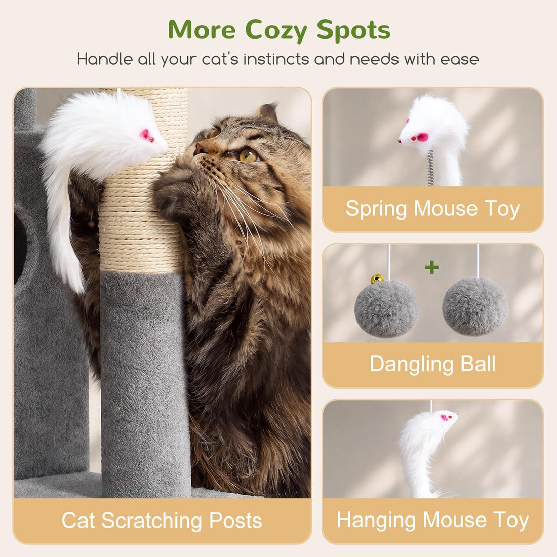 Globlazer Cat Tree Tower for Indoor Cats
