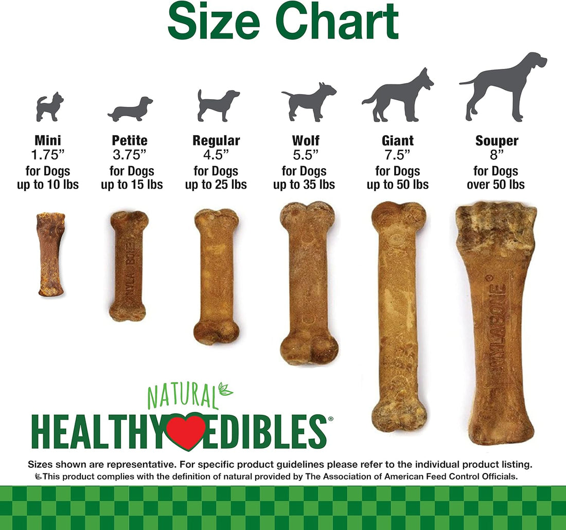 Nylabone Healthy Edibles Dog Treats, Bacon Flavor, X-Large, 2 Count
