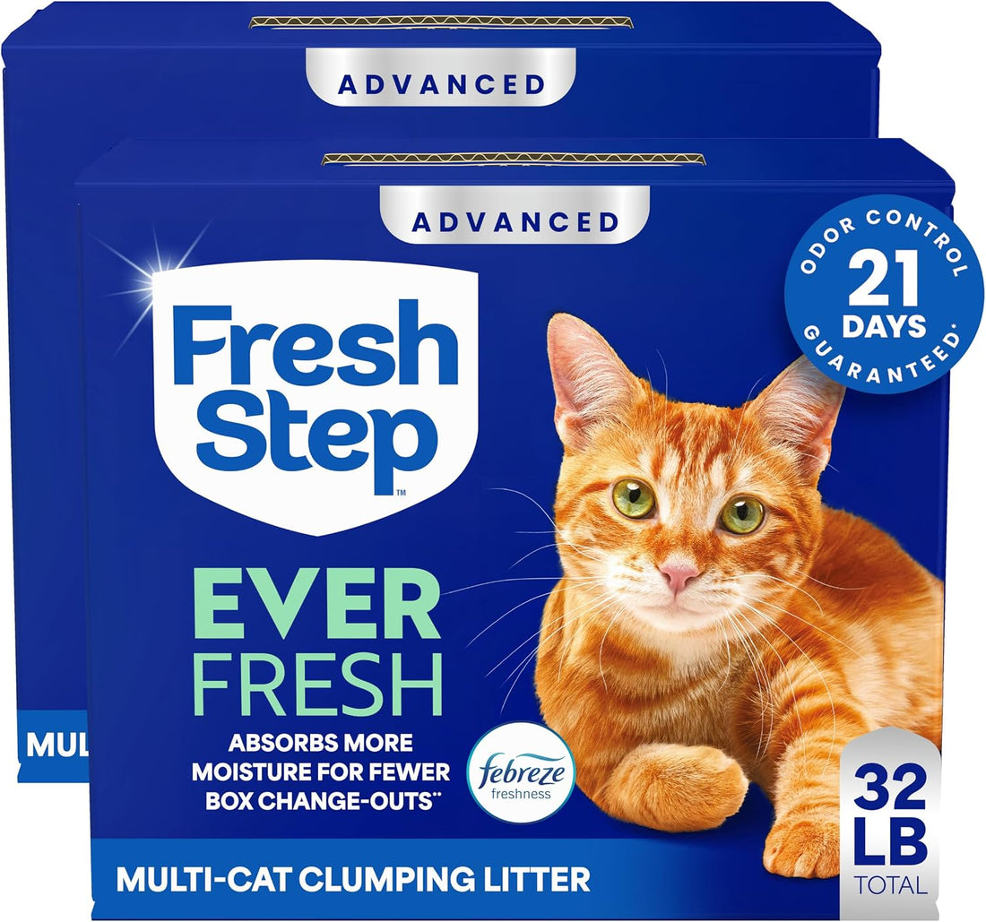 Fresh Step Advanced Ever Fresh Multi Cat Clumping Cat Litter, 16 lb.
