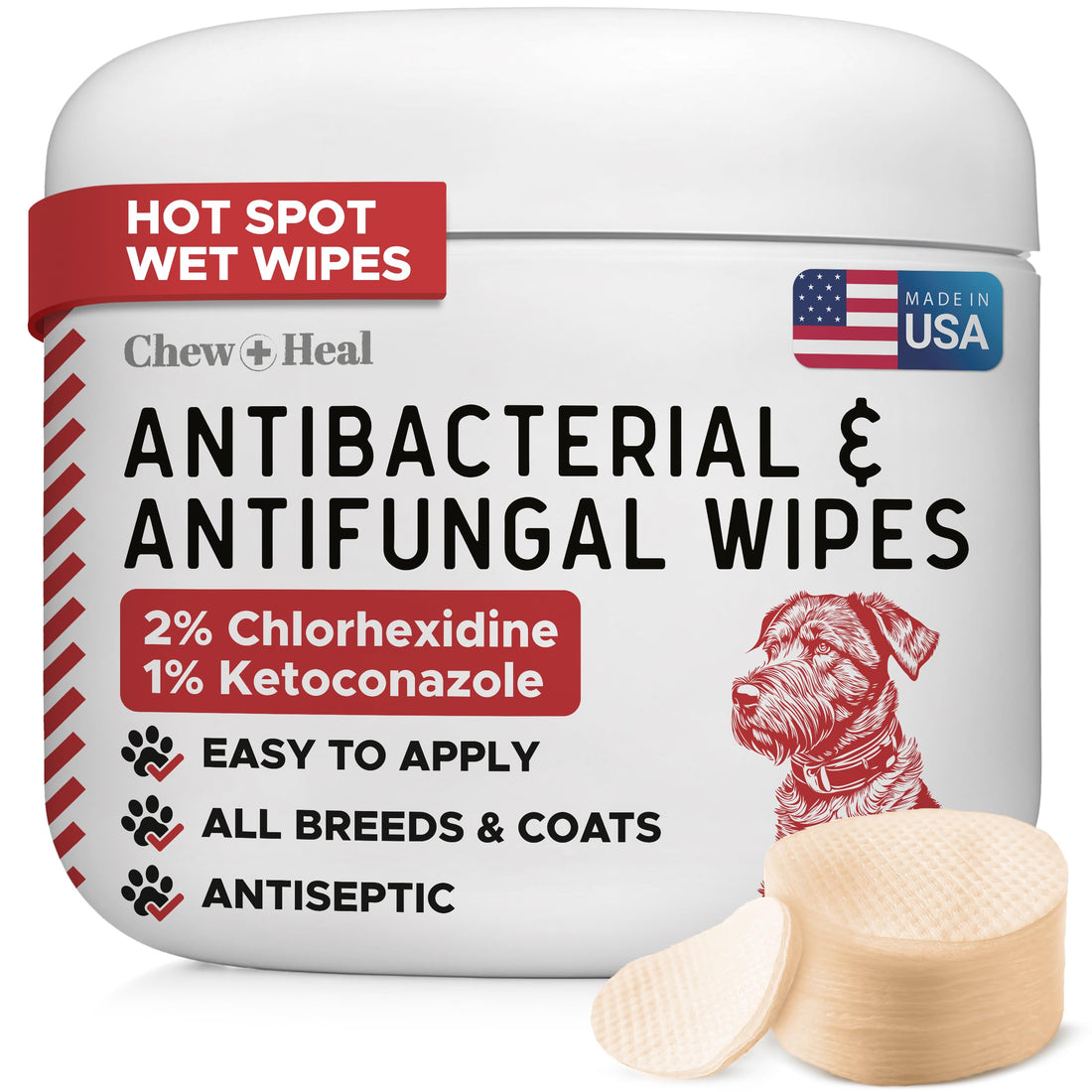Soothing Dog Paw Wipes for Itchy Skin