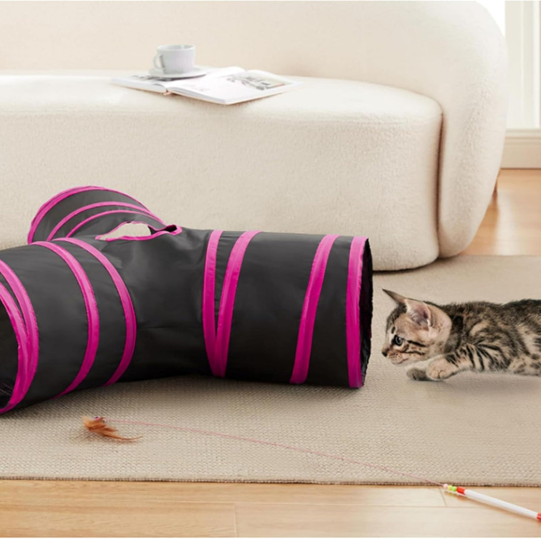 Pet Cat Tunnel Tube Cat Toys 3 Way Collapsible