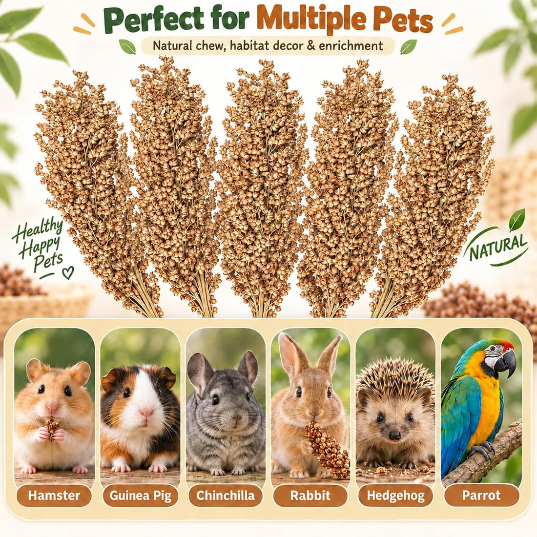 Sukh 5 Pcs Hamster Sprays Natural