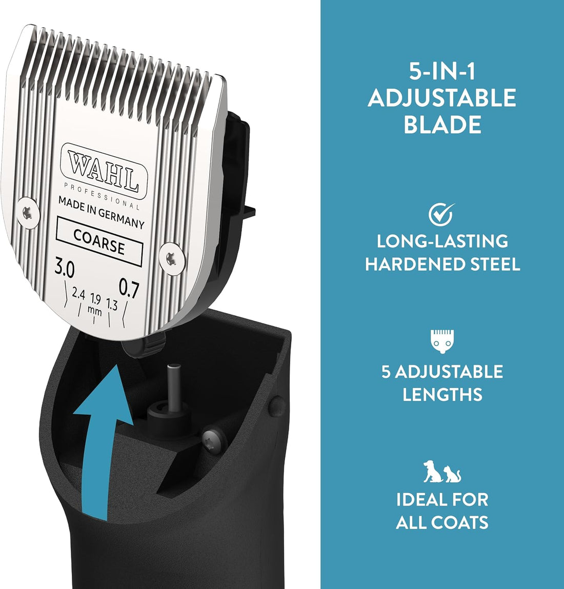 WAHL Professional Animal 5-in-1 Adjustable Blade Arco, Bravura
