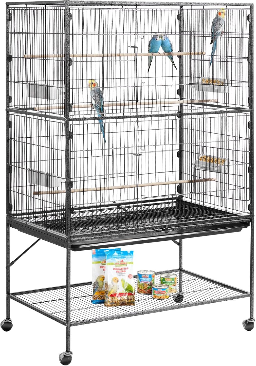 VEVOR Bird Cage, 24.6 x 16.7 x 53.9 inch, Flat Top