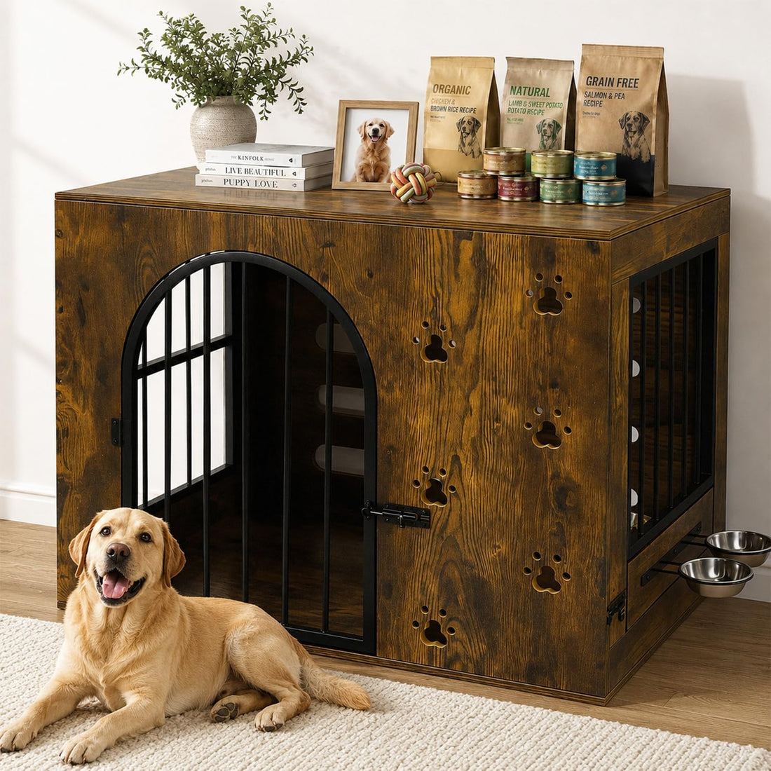 32 Inch Dog Crate Furniture for Small Medium Dogs