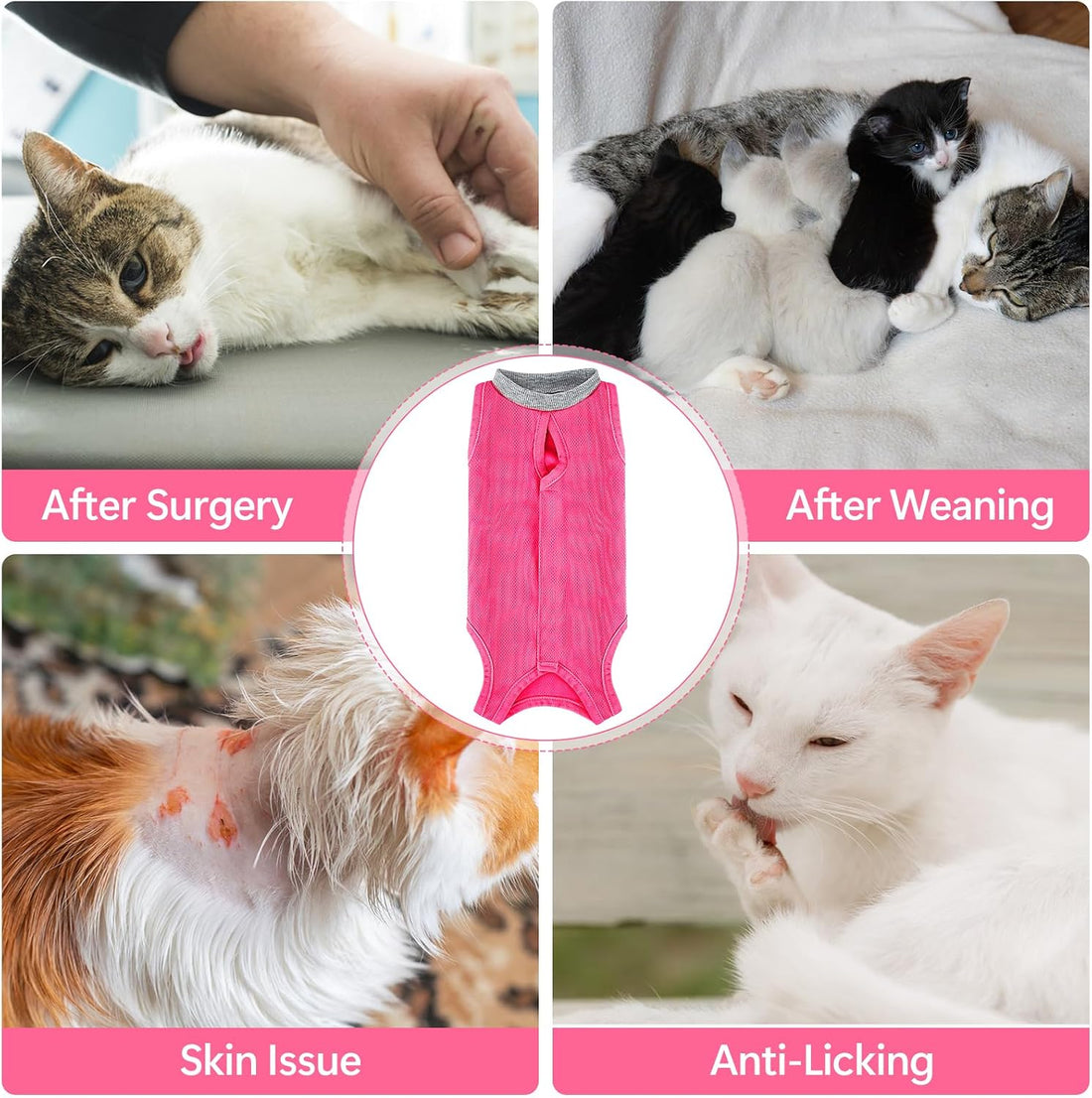 Coppthinktu Cat Recovery Suit Cat Onesie After Surgery