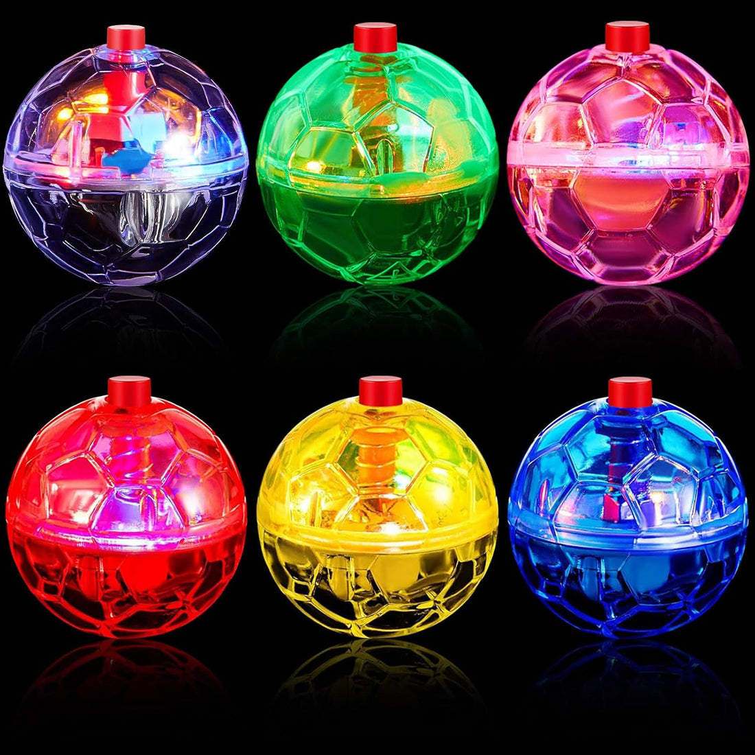 Sratte 6 Pcs Cat Ball Ghost Hunting Light up Toy