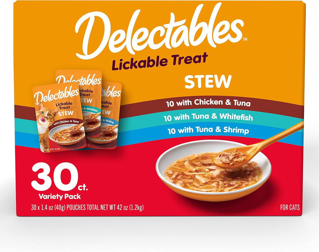 Delectables Lickable Treat Stew Wet Cat Treat & Food Topper