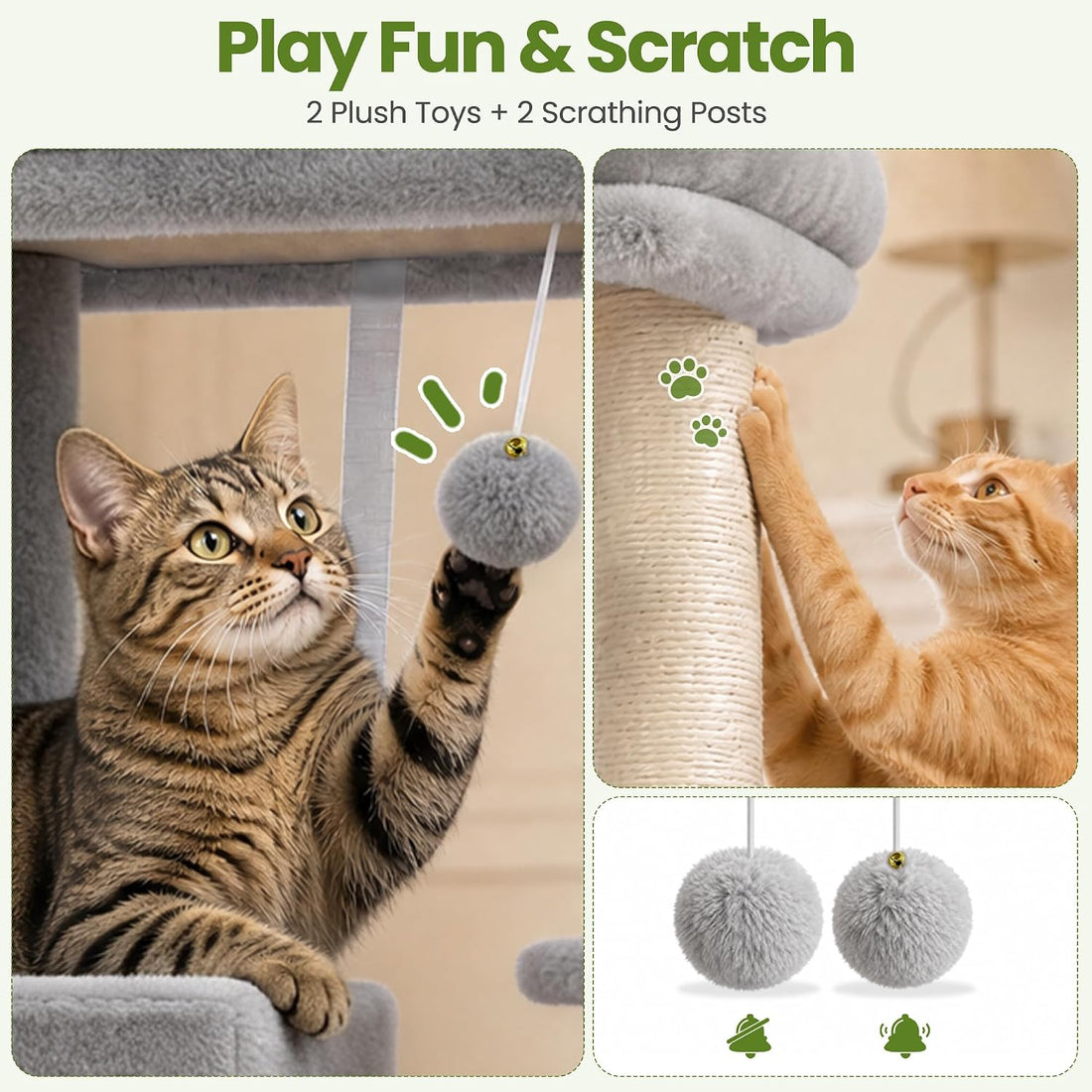 Small Cat Tree Tower for Indoor Cats